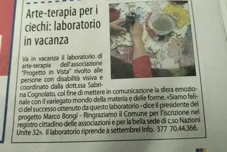 Arte-Terapia per ciechi
