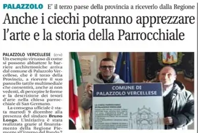 PALAZZOLO é il terzo paese della provincia a riceverlo dalla Regione