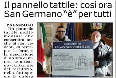 Palazzolo - Il pannello tattile