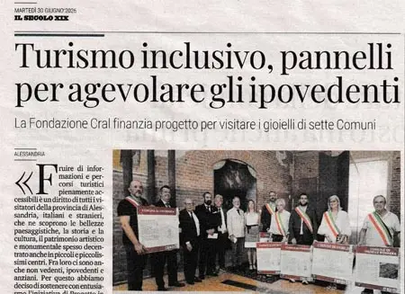 Turismo inclusivo, pannelli per agevolare gli ipovedenti